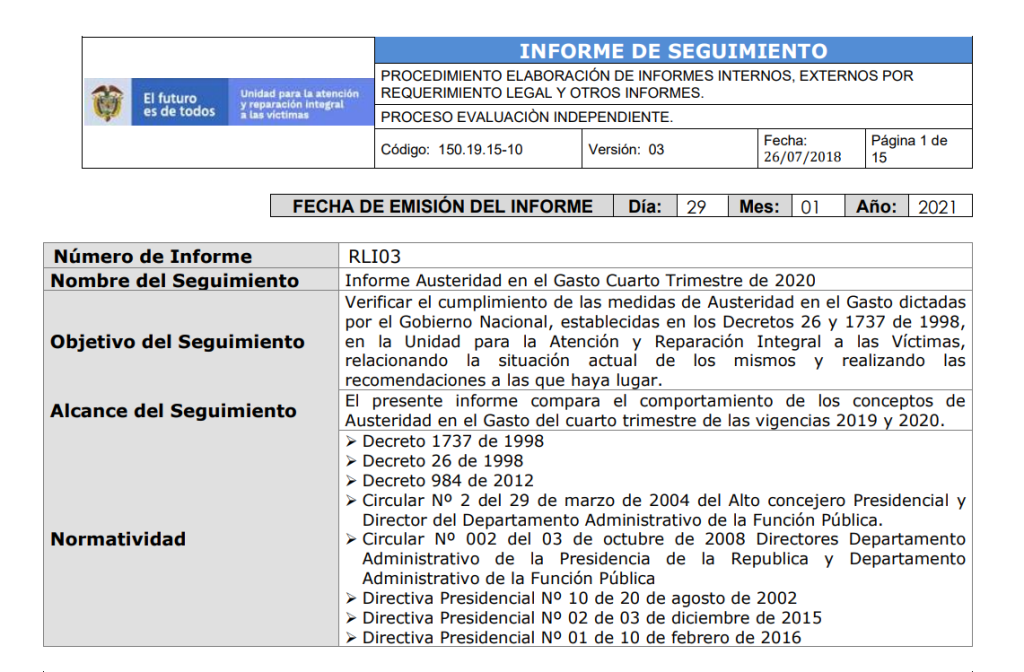 informe austeridad oct dic 2020