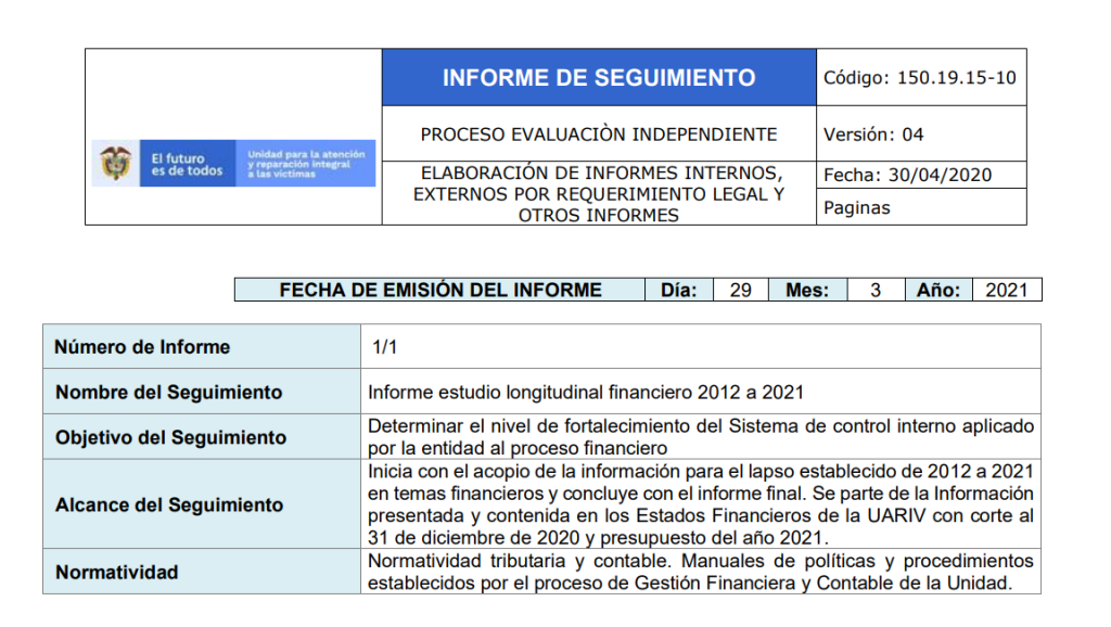 informe estudio longitudinal financiero 2012 a 2021