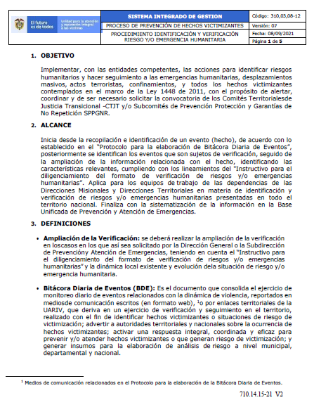 procedimiento