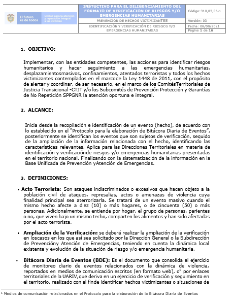 verificacion riesgos