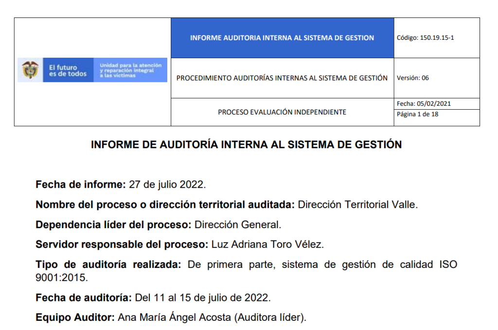 informe auditoria de calidad   dt valle 0