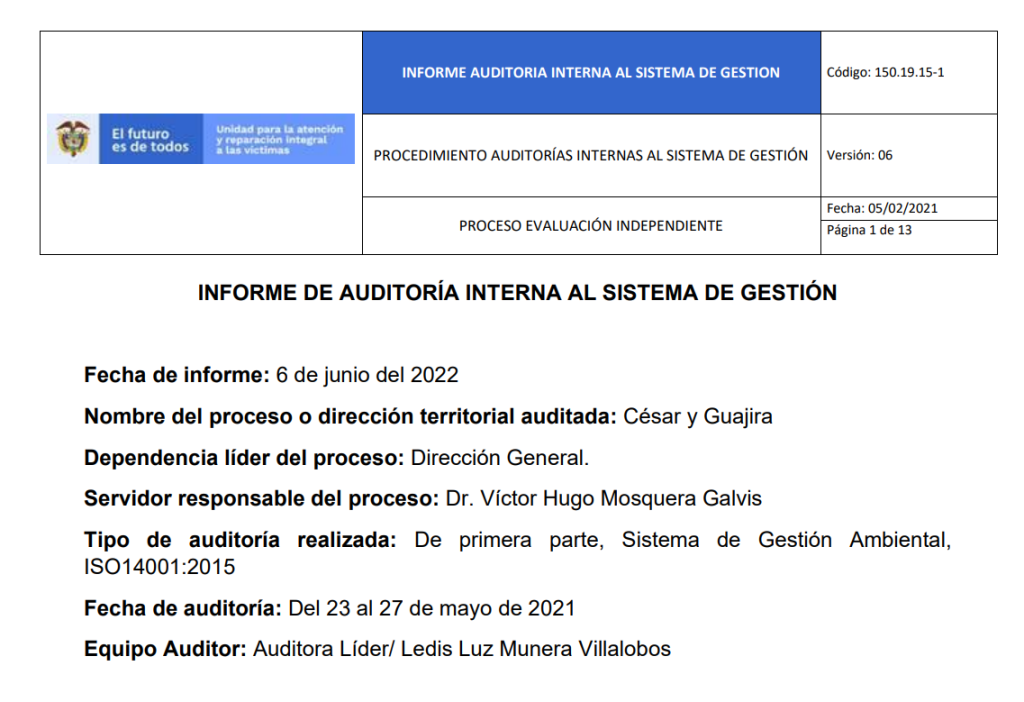 informe auditoria del sga   dt cesar guajira 0
