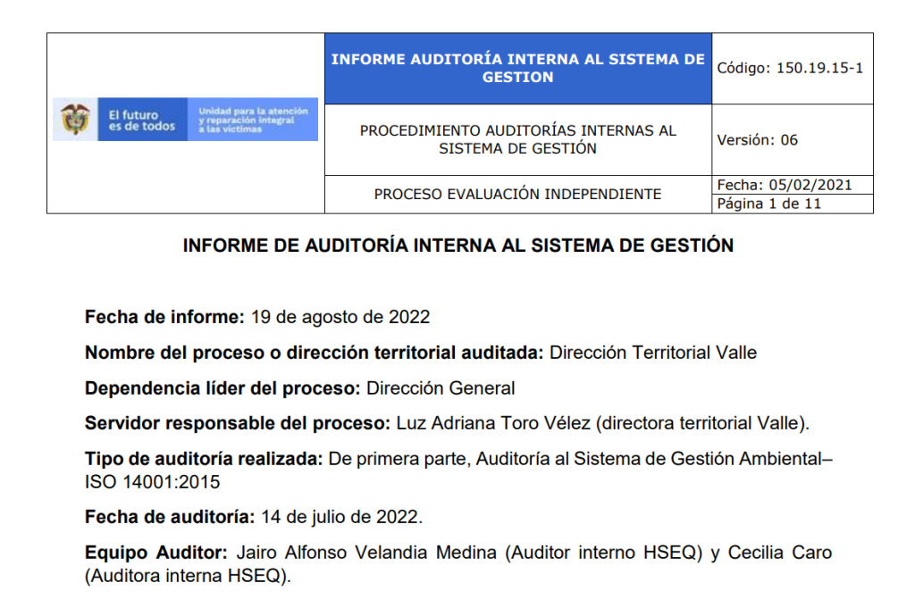 informe auditoria del sga   dt valle 0
