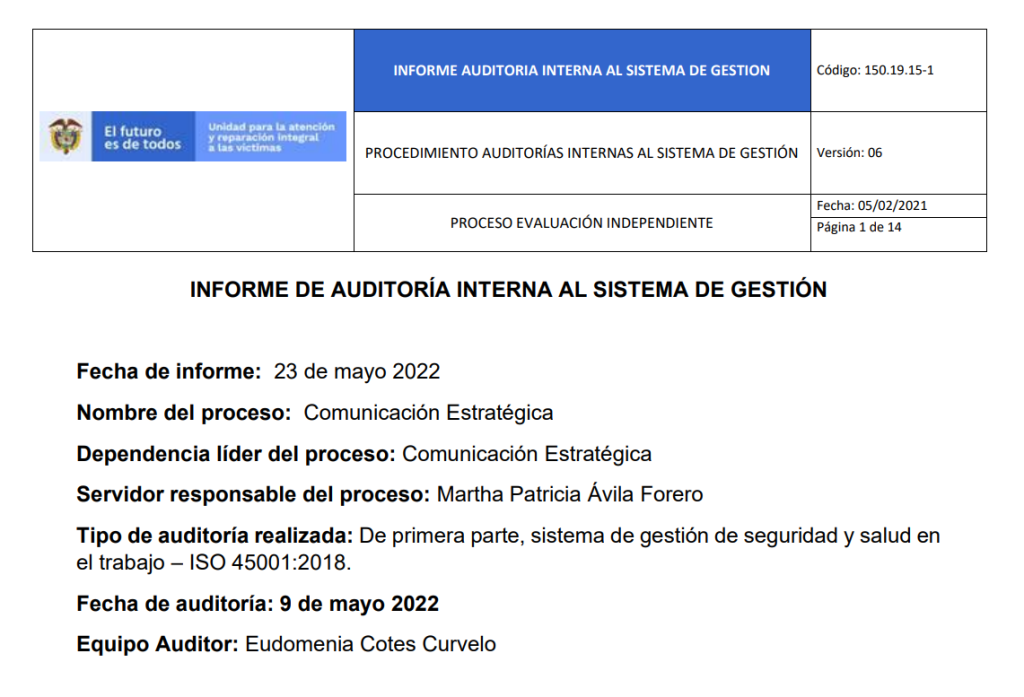 informe auditoria del sgsst   comunicacion estrategica 1