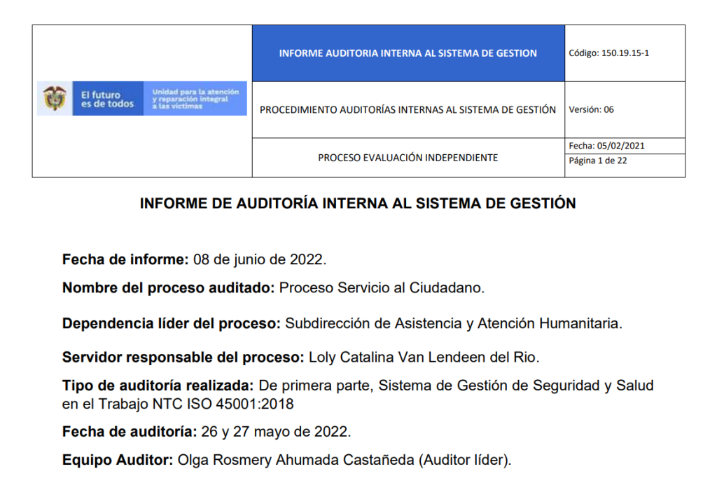 informe auditoria del sgsst   servicio al ciudadano 1