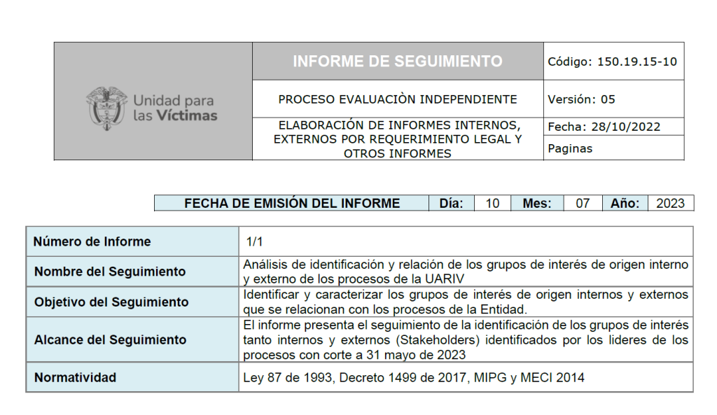 Informe análisis grupos de interés 2023