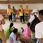 Reunión del equipo psicosocial en Pueblo Rico, Risaralda.