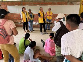 Reunión del equipo psicosocial en Pueblo Rico, Risaralda.