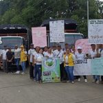 Entrega de camiones para víctimas del conflicto en Córdoba.