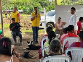 Entrega de kits de habitát en Balboa, Risaralda.