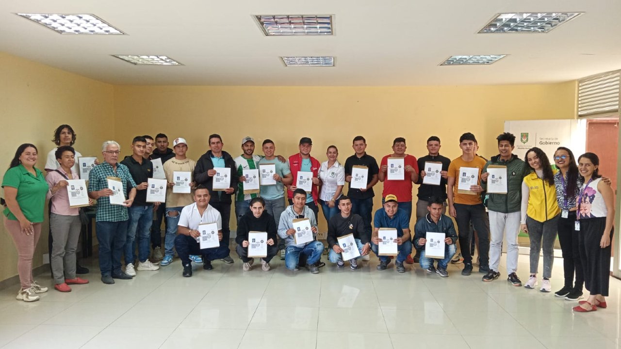 Entrega de libretas militares en Pitalito, Huila.