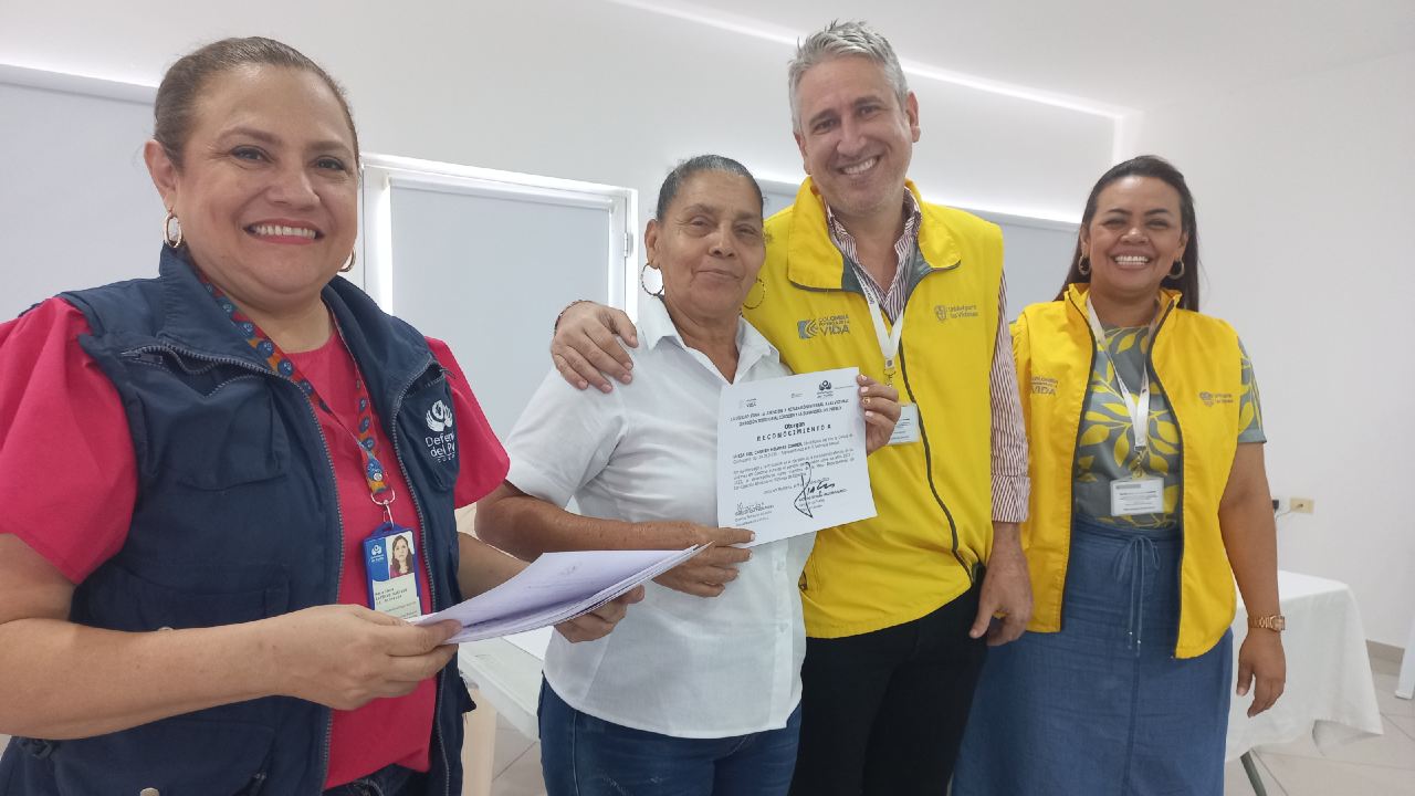 Reconocimiento a la Mesa de Víctimas de Córdoba.