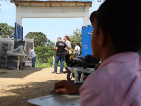 Entrega de mobiliario en San Juan de Urabá, Antioquia.