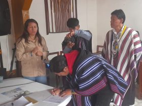 Protocolización del Plan Integral de Reparación Colectiva en Santiago, Putumayo.