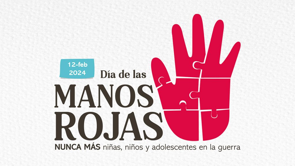 Pieza de conmemoración Día de las Manos Rojas 2024