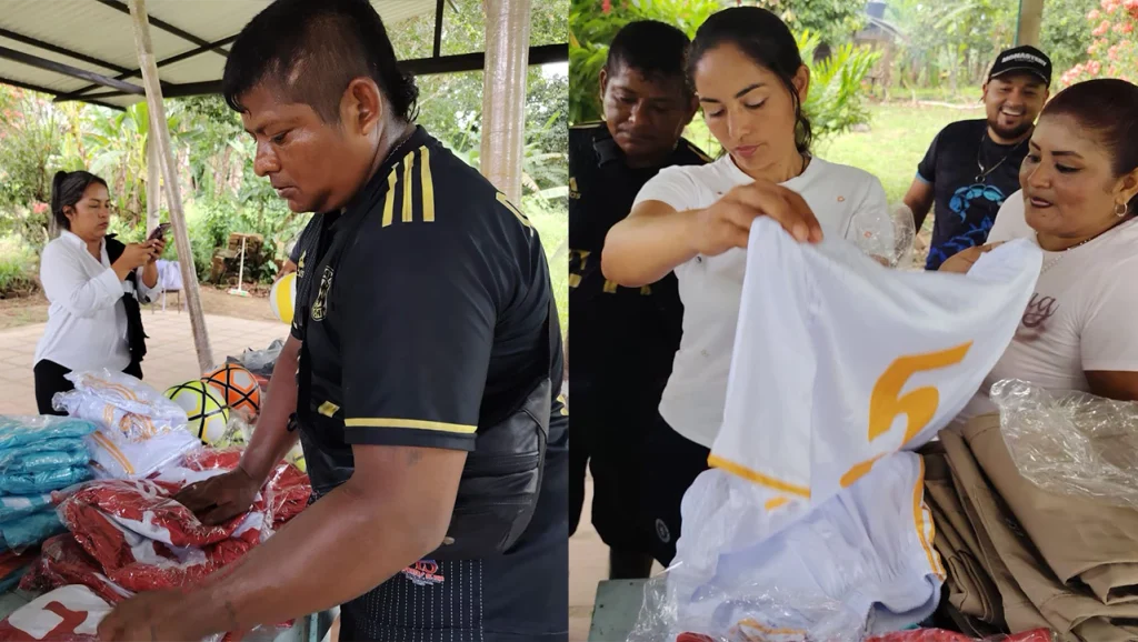 Entrega de dotaciones para familias indígenas afectadas por desplazamiento forzado